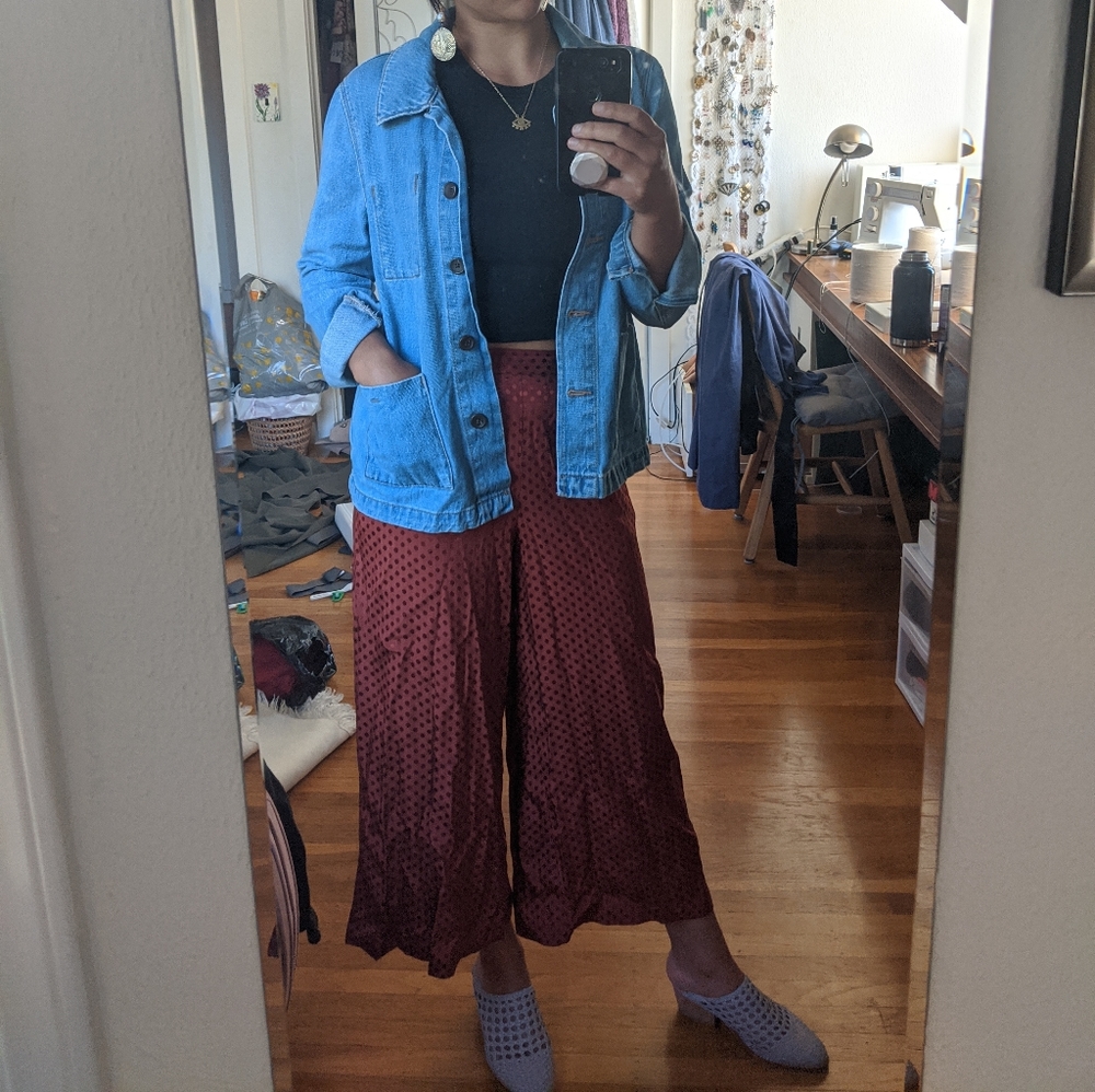 Dolan Left Coast Collection wide leg pull on pants